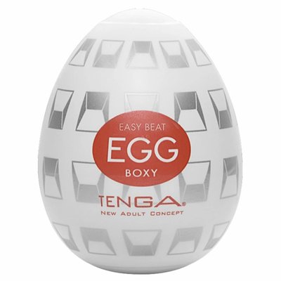 Мастурбатор-яйцо Tenga Egg Boxy New Standart, 6 см (белый) 19269 фото