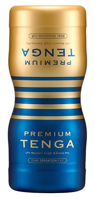 Мастурбатор Tenga Premium Dual Sensation Cup, 15,5 см (белый) 11343 фото